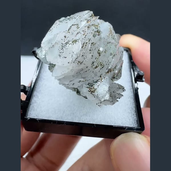 Calcite with Iridescent Pyrite Yaogangxian 3.1 cm — alternate view
