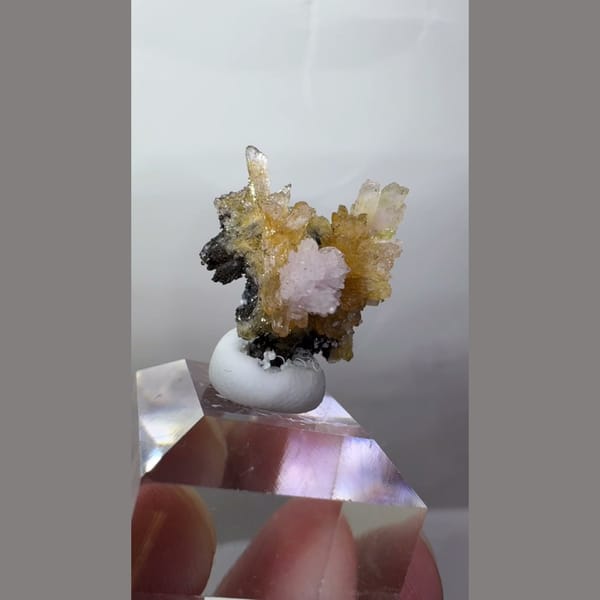 Golden Creedite with Pink Balls 2.0 cm — detail view