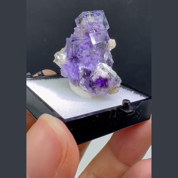 Purple Phantom Fluorite with Mica Yaogangxian 2.8 cm — alternate view