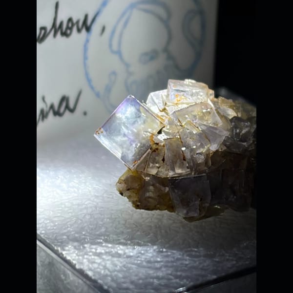 Violet-edged fluorite from Suzhou — alternate view
