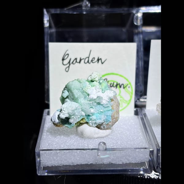 Four small Garden Gypsum creedite pieces — alternate view