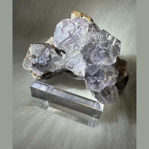 Pale Purple Fluorite Cluster Fujian 5.5 cm — alternate view