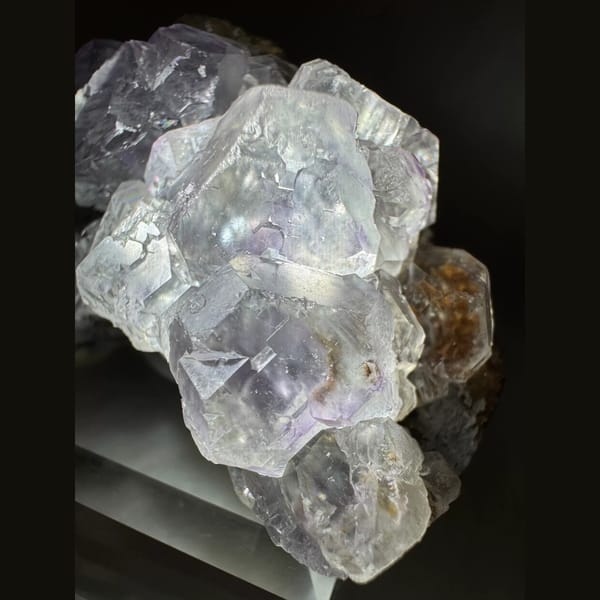 Pale Purple Fluorite Cluster Fujian 5.5 cm — detail view