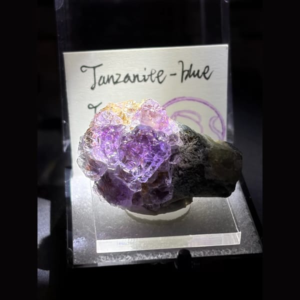 Rich purple tanzanite-blue fluorite — alternate view