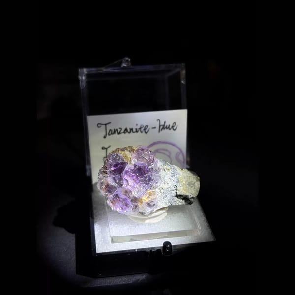Rich purple tanzanite-blue fluorite — alternate view