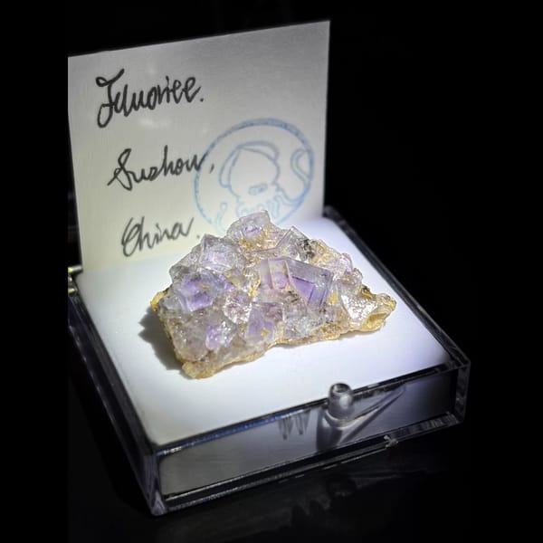 Violet-edge Suzhou fluorite — alternate view