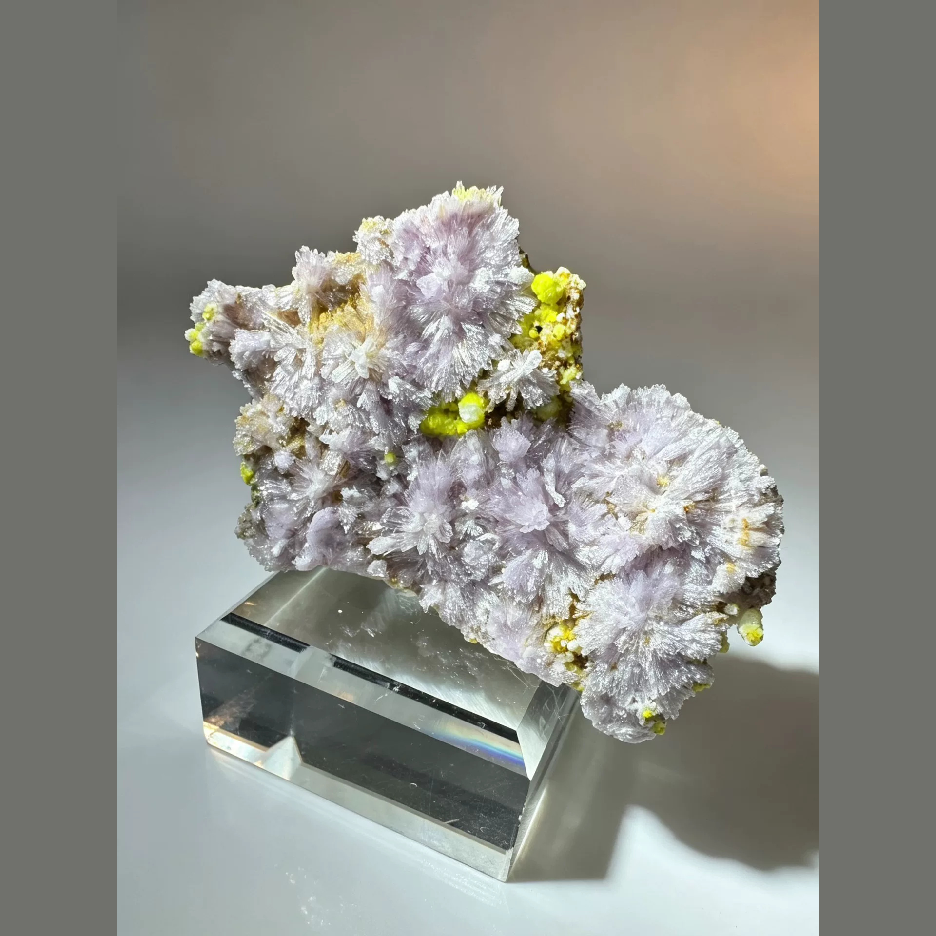 Pink-Purple Creedite with Carlhintzeite 7.5 cm — alternate view