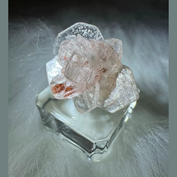 Pink Apophyllite with Zeolite India 3.0 cm — alternate view
