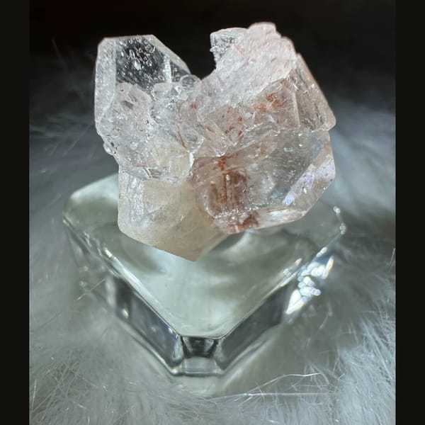 Pink Apophyllite with Zeolite India 3.0 cm — alternate view