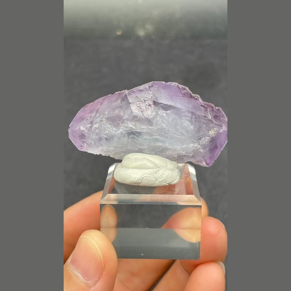 Blue-purple Yaogangxian fluorite — detail view