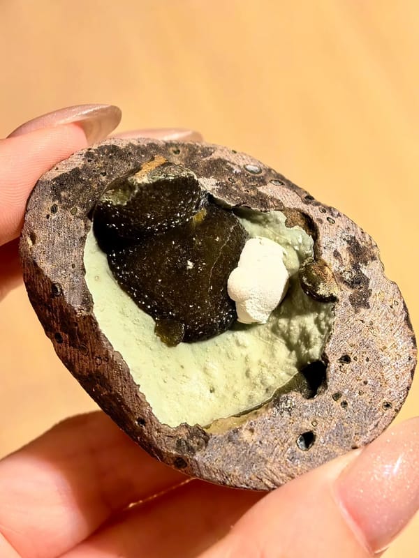 Botryoidal Siderite in Volcanic Pocket — Vietnam — individual mineral specimen view 1