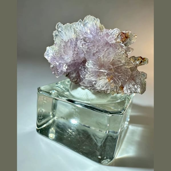 Purple Creedite Flower Cluster 3.0 cm — detail view
