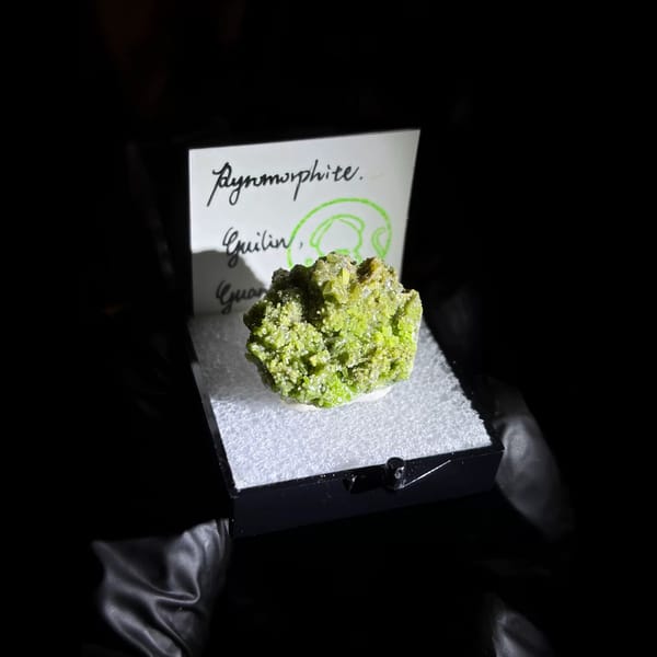 Olive-green pyromorphite from Guilin — alternate view