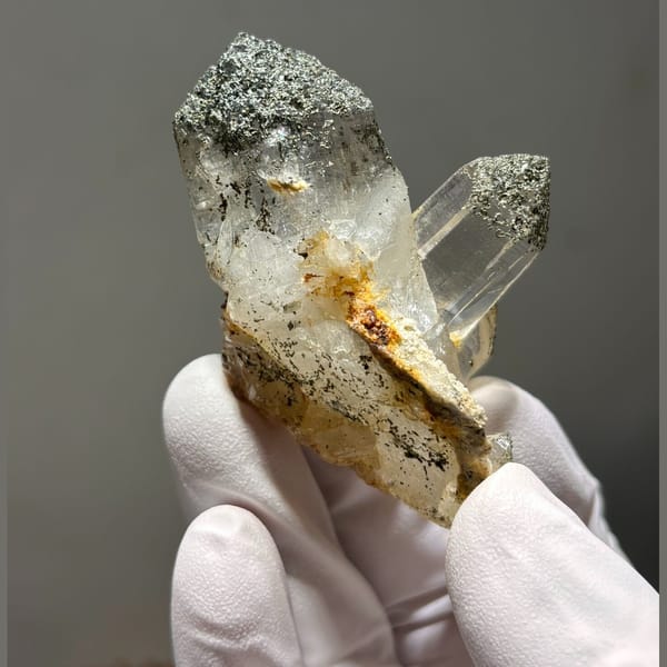 Face-nicked Himalayan quartz Pakistan — alternate view
