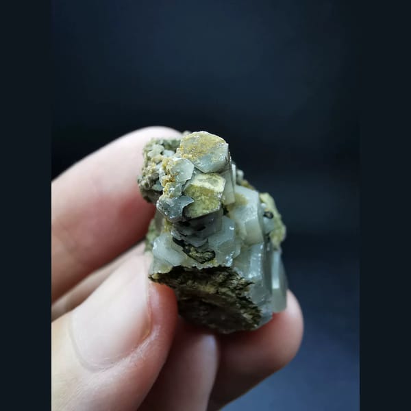 Columnar calcite cluster — alternate view