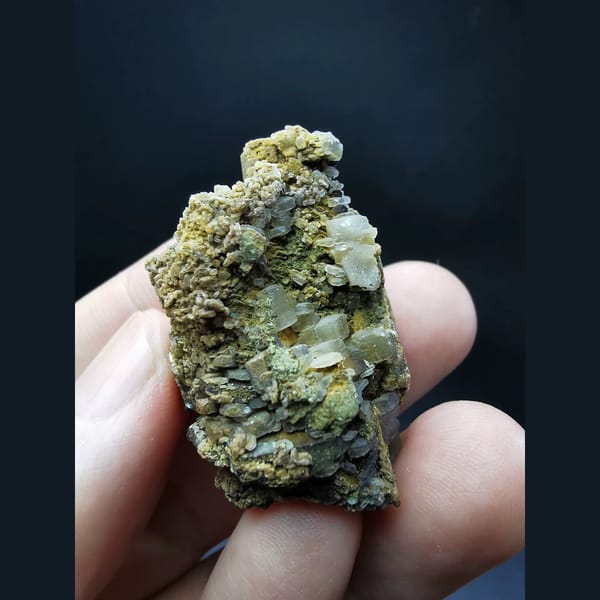 Columnar calcite cluster — alternate view