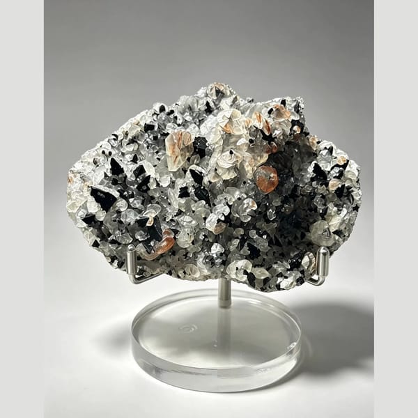 Goethite with Dogtooth Calcite Daye 9.0 cm — complete view