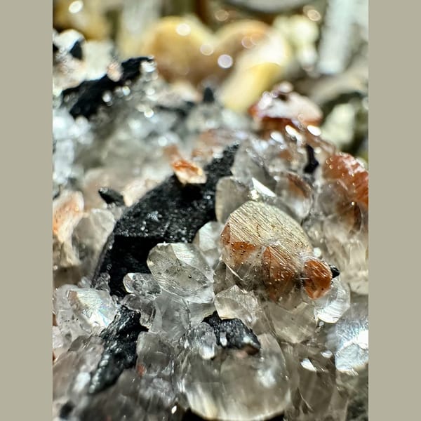 Goethite with Dogtooth Calcite Daye 9.0 cm — alternate view
