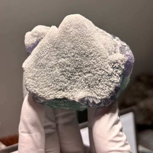 Mongolian fluorite specimen — complete view