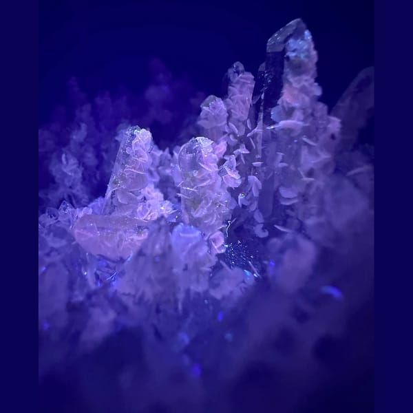 Quartz Cluster with Petal Calcite and Scheelite Yaogangxian 11.1 cm — alternate view