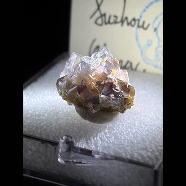 Pale blue-violet fluorite from Suzhou — alternate view
