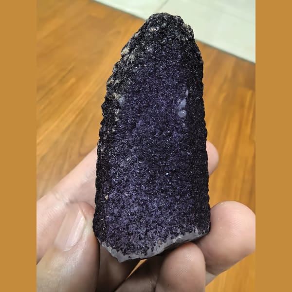 Purple-skinned quartz — alternate view