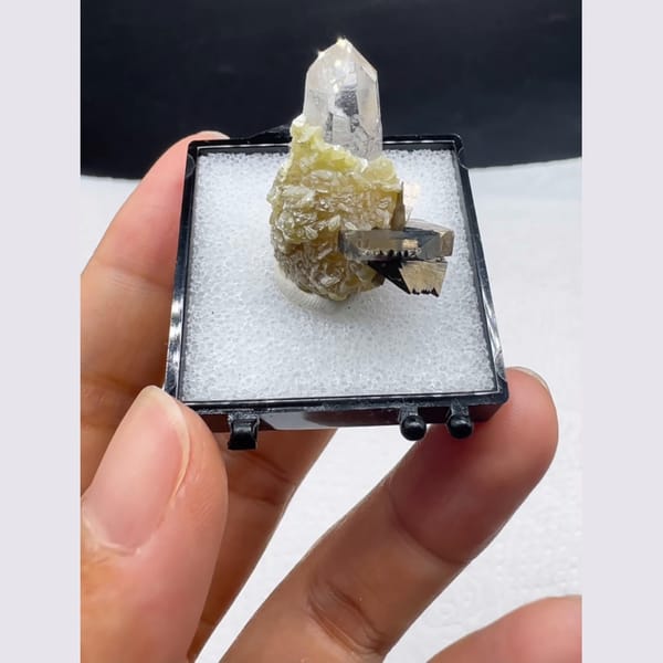 Quartz with Arsenopyrite Yaogangxian 2.6 cm — complete view