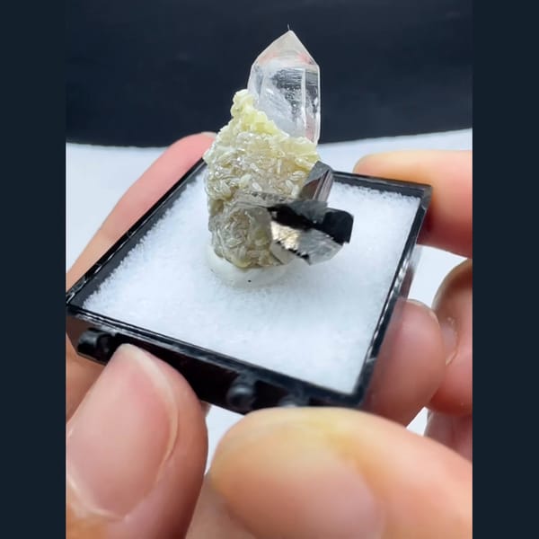 Quartz with Arsenopyrite Yaogangxian 2.6 cm — alternate view