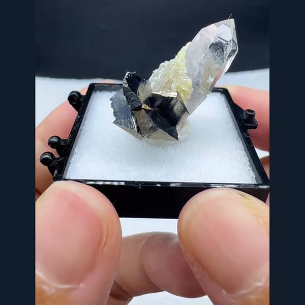 Quartz with Arsenopyrite Yaogangxian 2.6 cm — alternate view