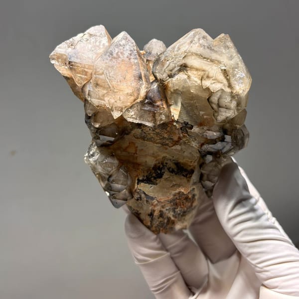 Smoky skeletal quartz Brazil 10.5 cm — complete view