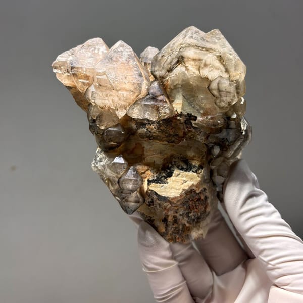 Smoky skeletal quartz Brazil 10.5 cm — alternate view