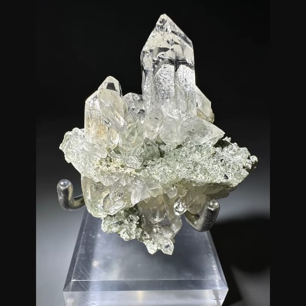 Himalayan Quartz Cluster with Chlorite Pakistan 6.0 cm — alternate view