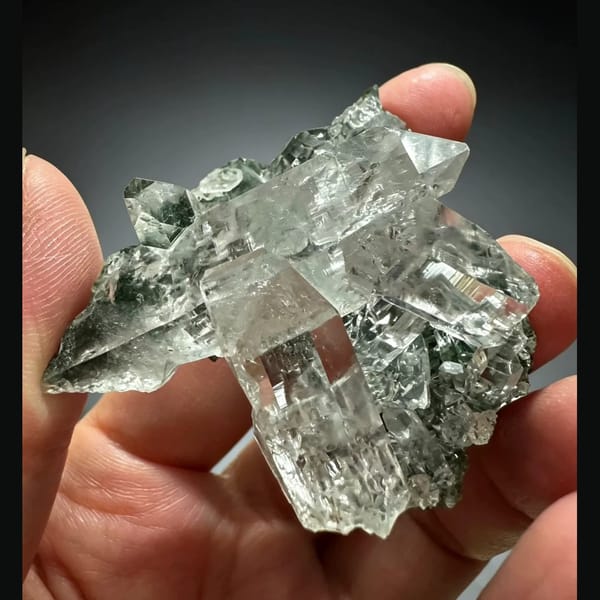 Himalayan Quartz on Chlorite Matrix 6.0 cm — alternate view