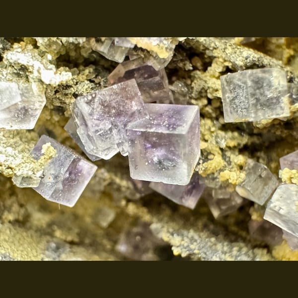 Purple Fluorite Cubes on Matrix 15.0 cm — alternate view