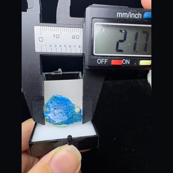 Small rounded blue allophane with a bubbly face from Qinglong — alternate view