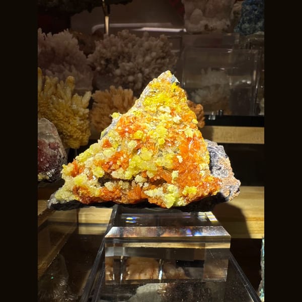 Orange Creedite Cluster 5.0 cm — alternate view