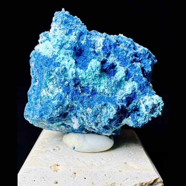 Blue Shattuckite on Matrix Namibia 5.0 cm — complete view
