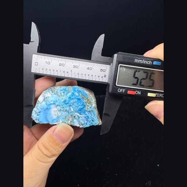 Dome of mottled blue allophane from Qinglong — alternate view