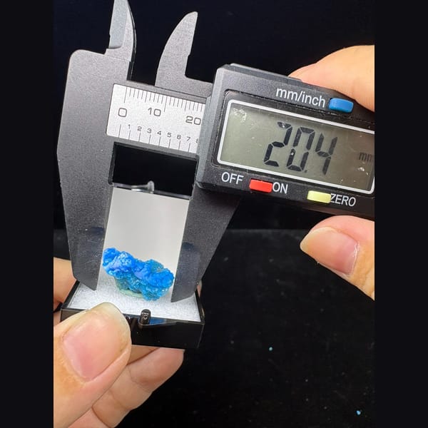 Dense blue allophane cluster from Qinglong — alternate view