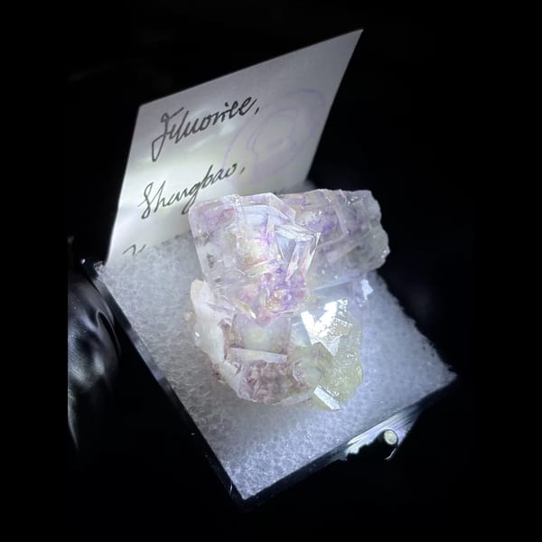 Stepped purple phantom fluorite from Shangbao — alternate view
