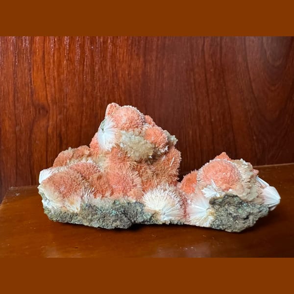 Orange Zeolite Spray Cluster India 12.0 cm — alternate view