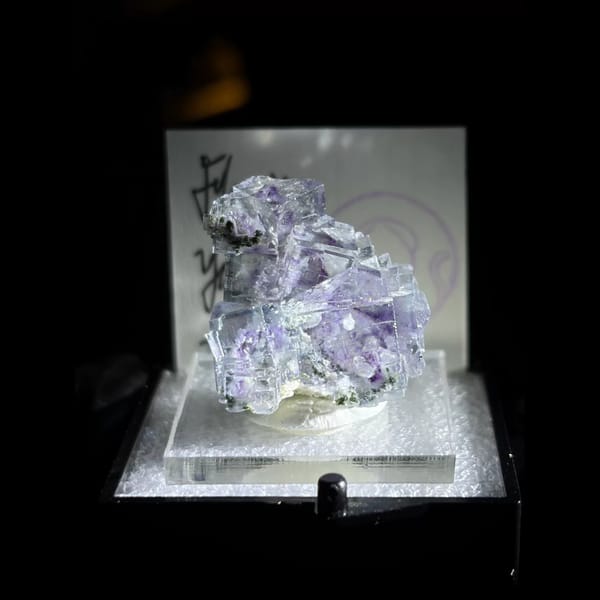Water-clear phantom fluorite from Yaogangxian — alternate view