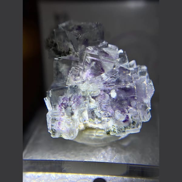 Water-clear phantom fluorite from Yaogangxian — detail view