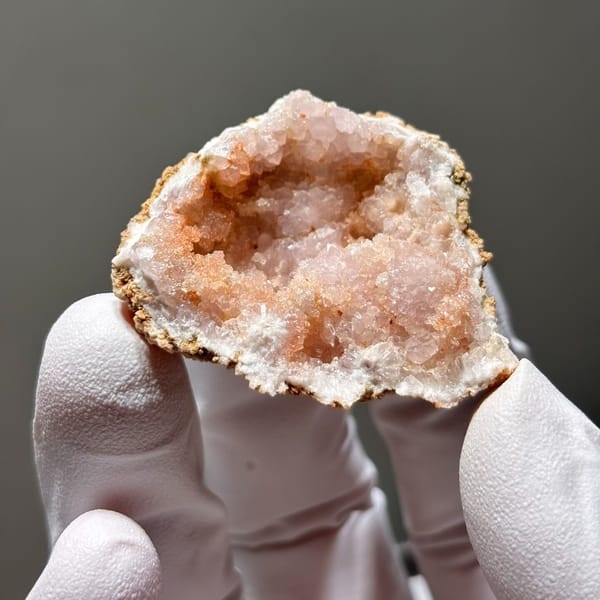 Rose Quartz Geode Argentina 4.0 cm — alternate view