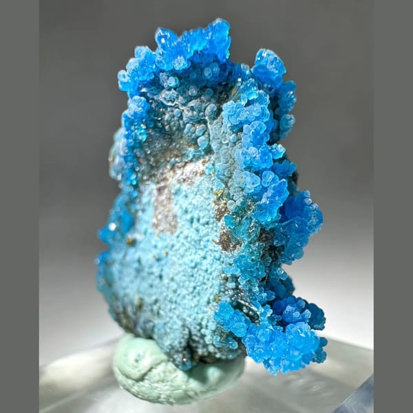 Blue Allophane Cluster 2.8 cm — alternate view