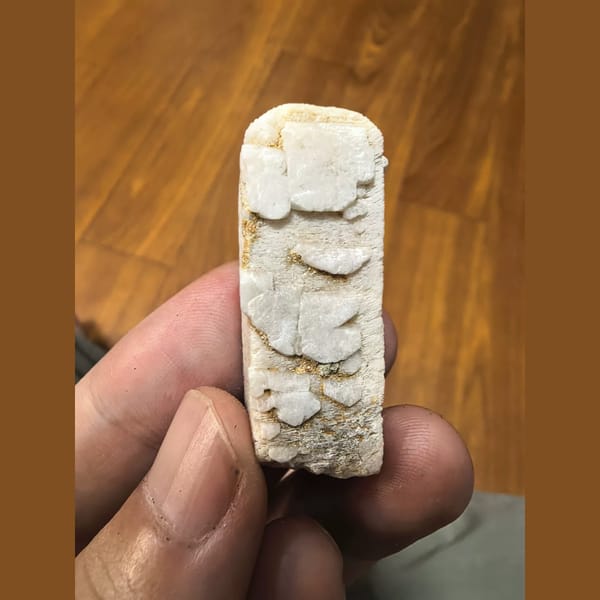 Floater feldspar crystal from Inner Mongolia — complete view