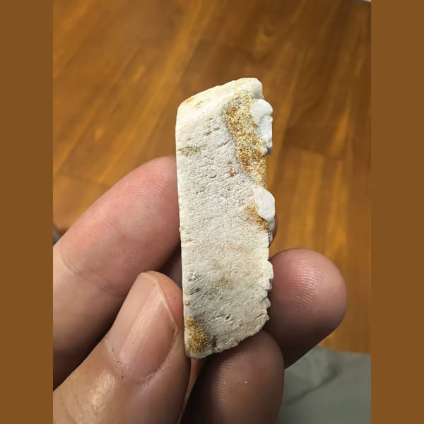 Floater feldspar crystal from Inner Mongolia — alternate view