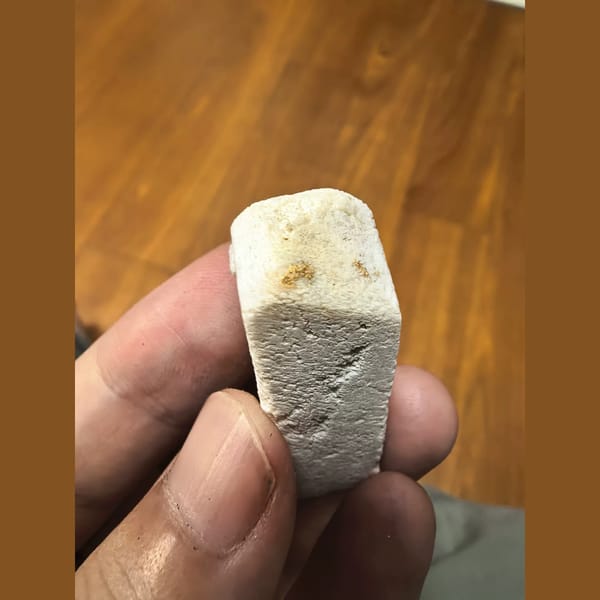 Floater feldspar crystal from Inner Mongolia — alternate view