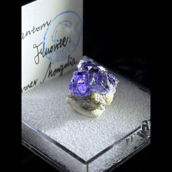 Deep purple phantom fluorite from Inner Mongolia — alternate view