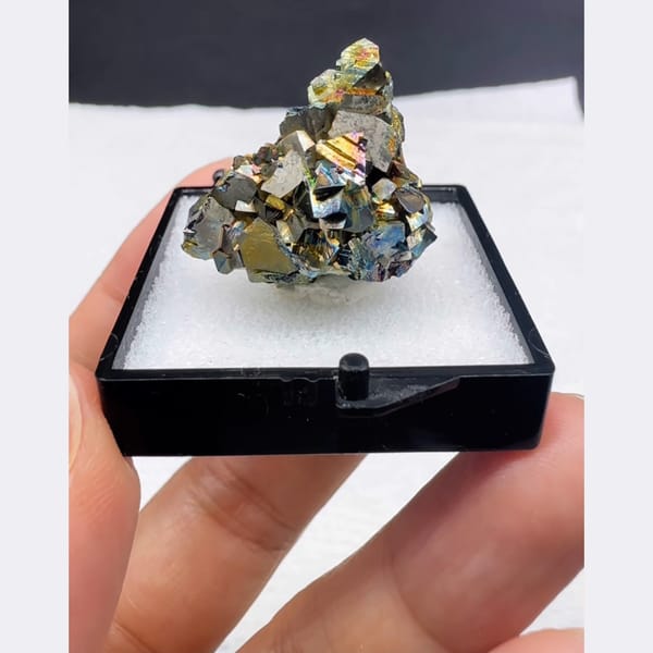 Iridescent Arsenopyrite Yaogangxian 2.2 cm — complete view